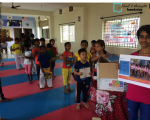 JWC TAEKWONDO HALL, BENGALURU. BOOK DONATION CAMPAIGN 
