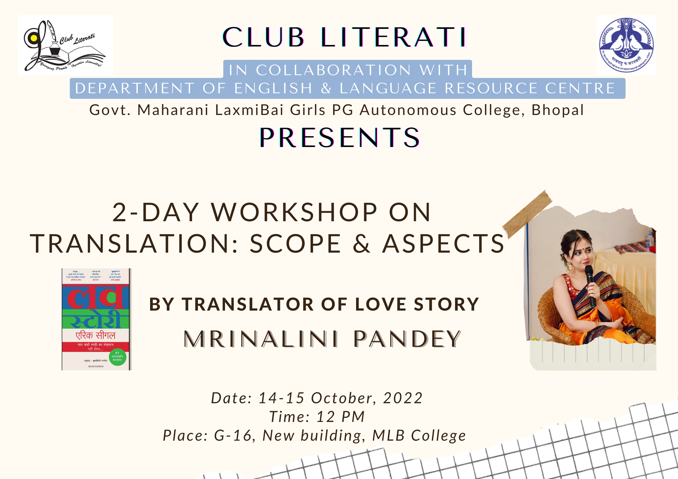 2-Day Workshop on Translation: Scope & Aspects